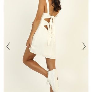 fast progress showpo dress in white